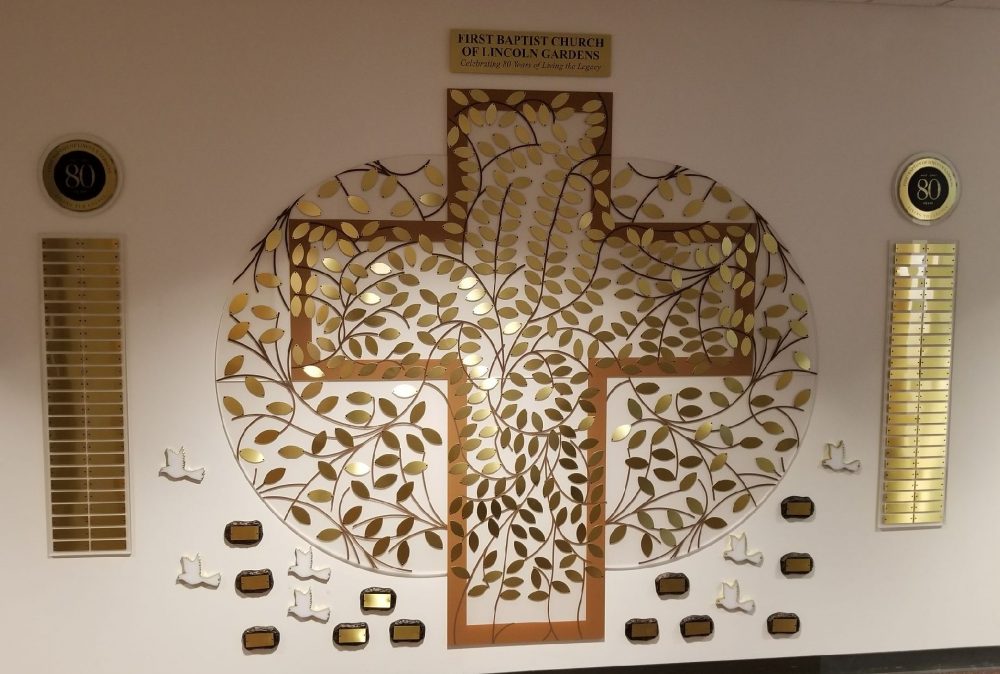 Church Custom Donor Wall