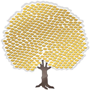 affordable donor tree - 400 leaf