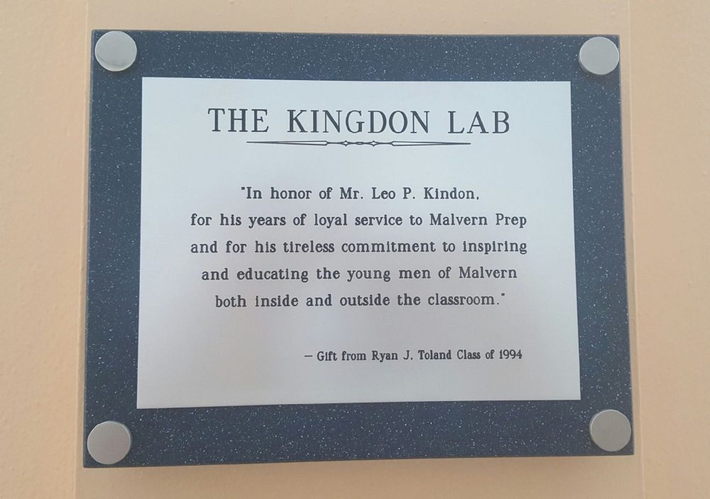 Room Donor Plaque
