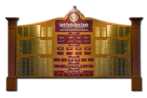 Donor Wall for Temple Donor Wall for Temple