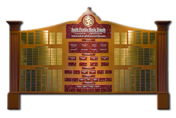 Donor Wall for Temple Donor Wall for Temple