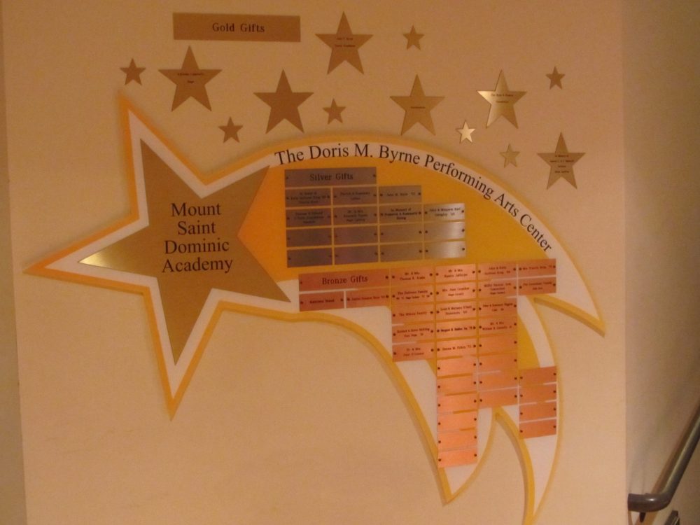 Recognition Wall for Performing Arts Center