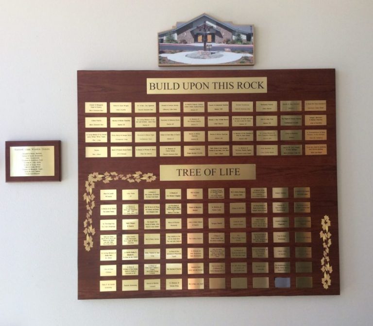 Church Donor Wall Memorial Plaque Memorial Wall